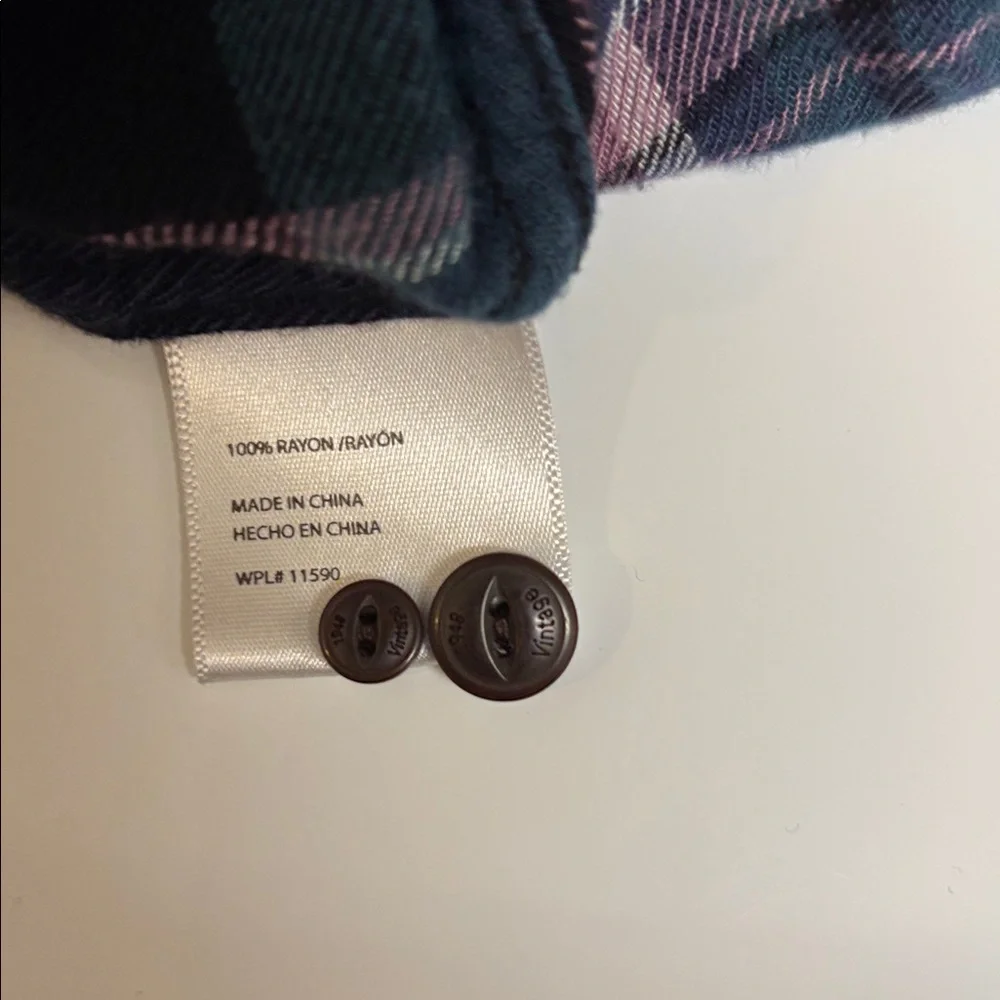 Women Plaid Shirt - Blue and Green - Picture 5 of 5